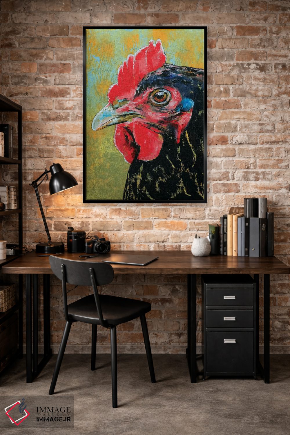 تابلو دکوراتیو خروس اثر مایکل کریس - D5B