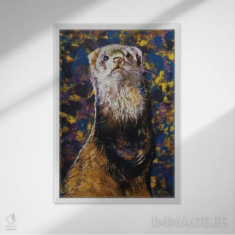 تابلو دکوراتیو فرت سلطنتی اثر مایکل کریس - نمای قابدار سفید