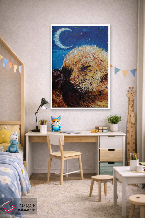 تابلو دکوراتیو بچه سمور دریایی اثر مایکل کریس - D1W