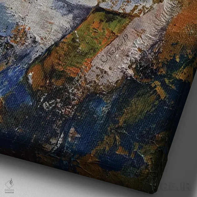 تابلو دکوراتیو کوالا اثر مایکل کریس - نمای نزدیک بافت بوم