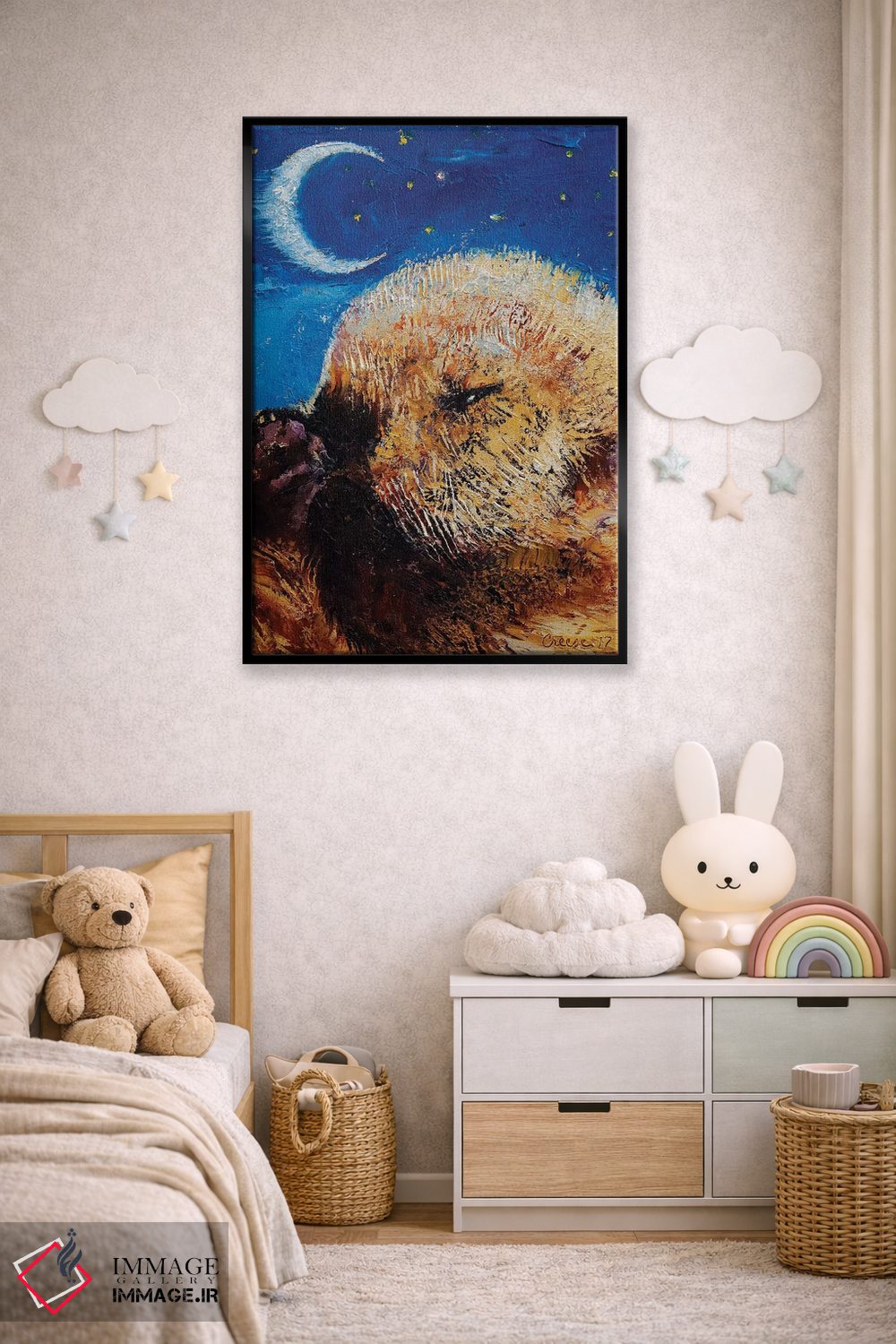 تابلو دکوراتیو بچه سمور دریایی اثر مایکل کریس - D6B