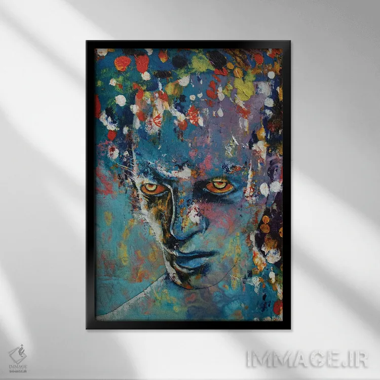 تابلو دکوراتیو بیگانه اثر مایکل کریس - نمای قابدار مشکی