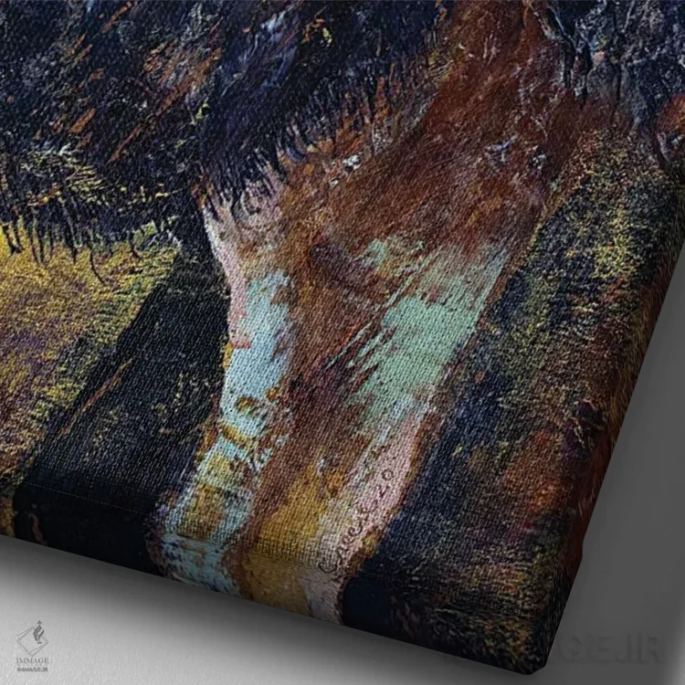 تابلو دکوراتیو عیسی مسیح اثر مایکل کریس - نمای نزدیک بافت بوم