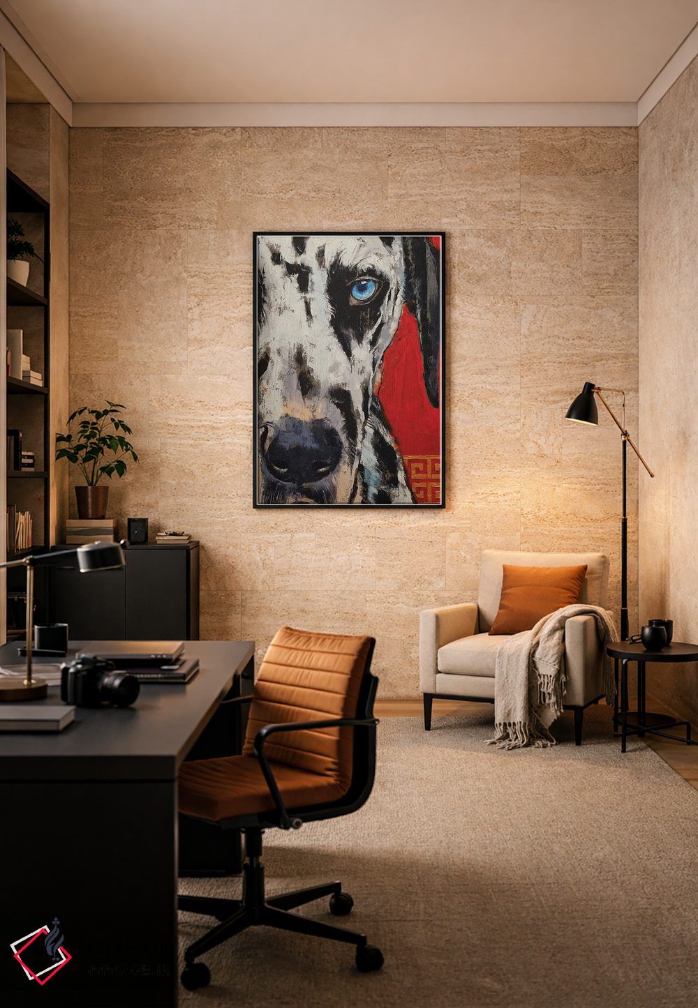 تابلو دکوراتیو دالماتین اثر مایکل کریس - D6B