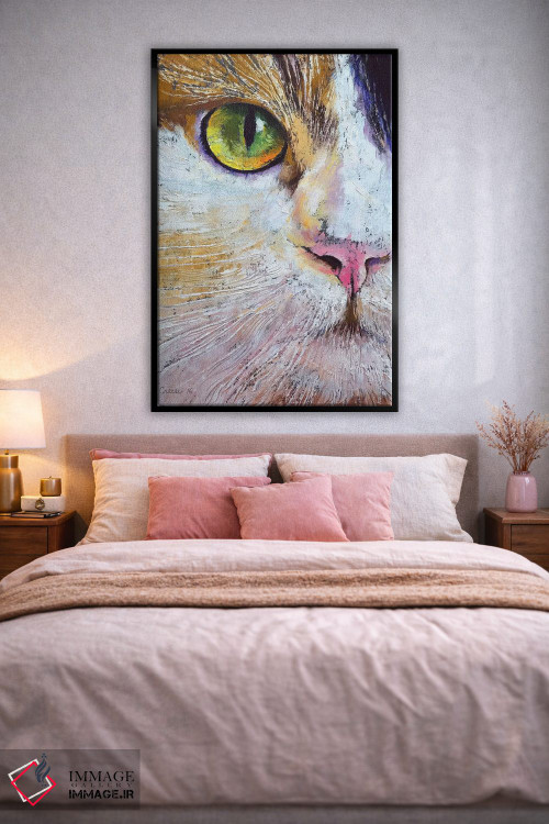 تابلو دکوراتیو گربه کالیکو اثر مایکل کریس - D2B