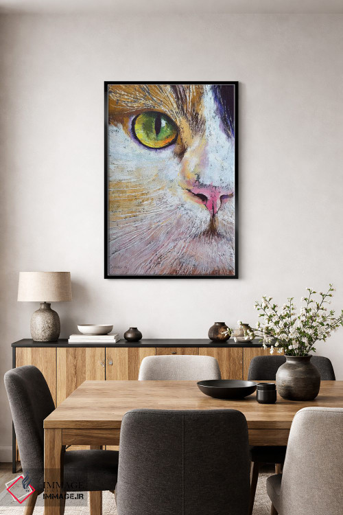 تابلو دکوراتیو گربه کالیکو اثر مایکل کریس - D5B