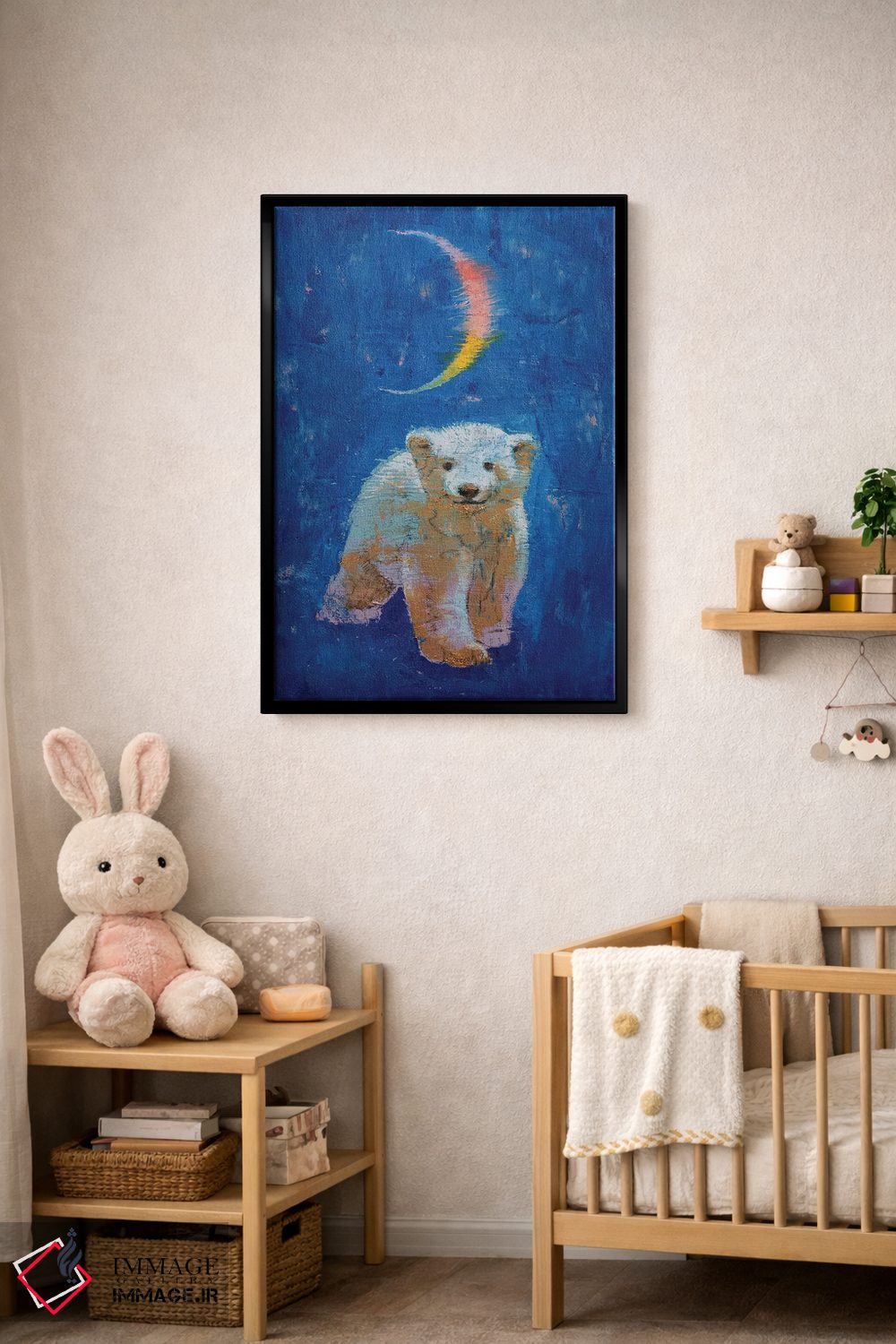 تابلو دکوراتیو توله خرس قطبی اثر مایکل کریس - D4B