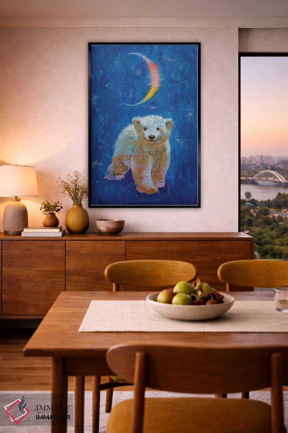 تابلو دکوراتیو توله خرس قطبی اثر مایکل کریس - D5B