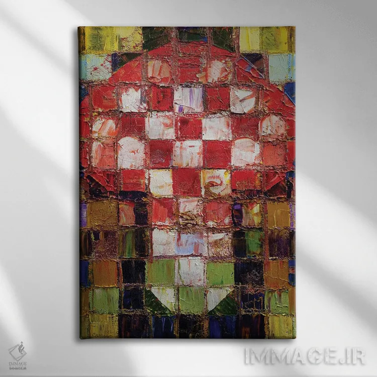 تابلو دکوراتیو قارچ اثر مایکل کریس - نمای روبهرو روی دیوار