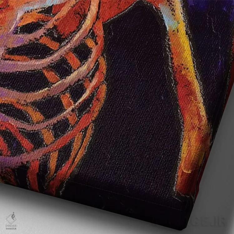 تابلو دکوراتیو رستاخیز اثر مایکل کریس - نمای نزدیک بافت بوم