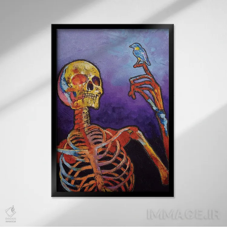 تابلو دکوراتیو رستاخیز اثر مایکل کریس - نمای قابدار مشکی