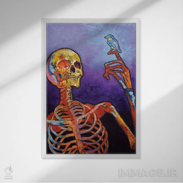 تابلو دکوراتیو رستاخیز اثر مایکل کریس - نمای قابدار سفید