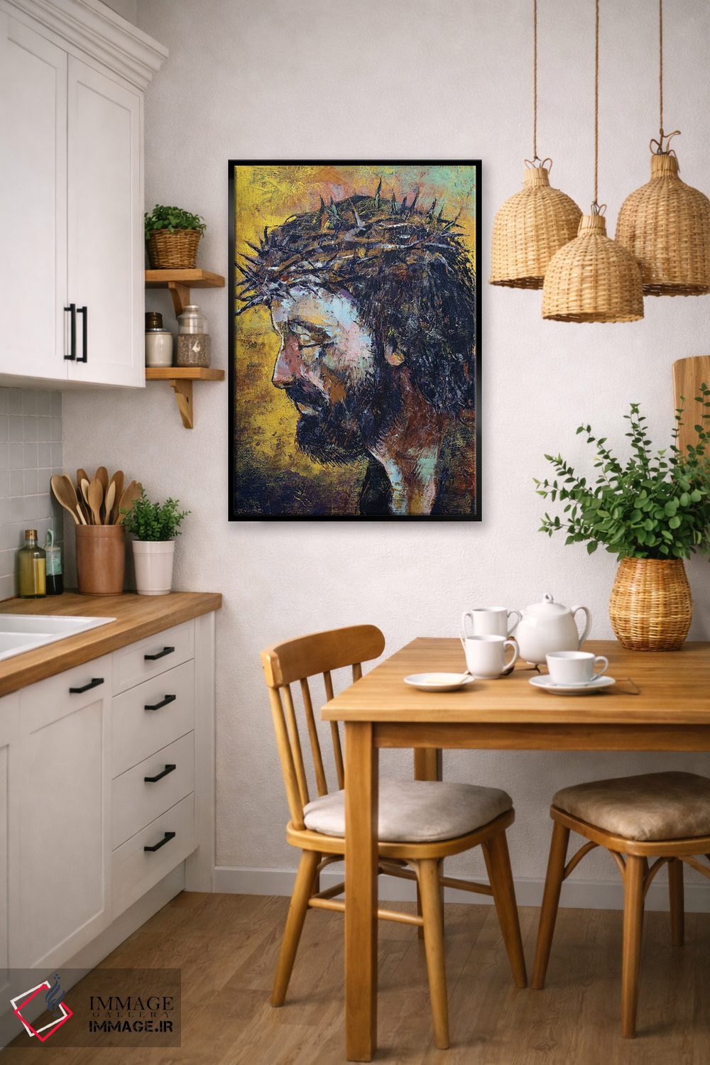 تابلو دکوراتیو عیسی مسیح اثر مایکل کریس - D6B