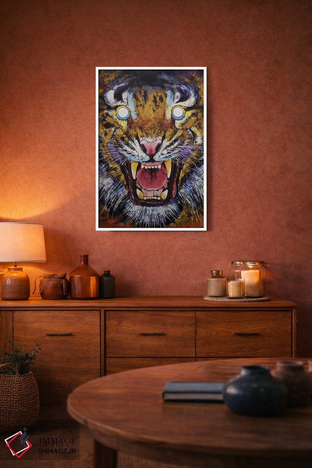 تابلو دکوراتیو سال ببر اثر مایکل کریس - D3W