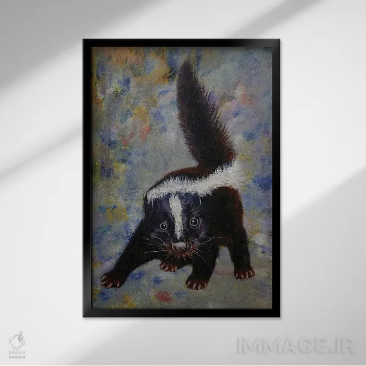 تابلو دکوراتیو بچه راسو اثر مایکل کریس - نمای قابدار مشکی