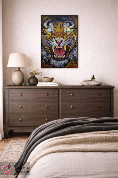 تابلو دکوراتیو سال ببر اثر مایکل کریس - D5B