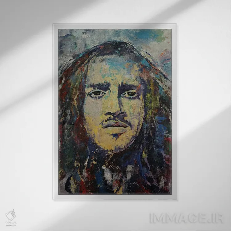 تابلو دکوراتیو جان فروسینته اثر مایکل کریس - نمای قابدار سفید