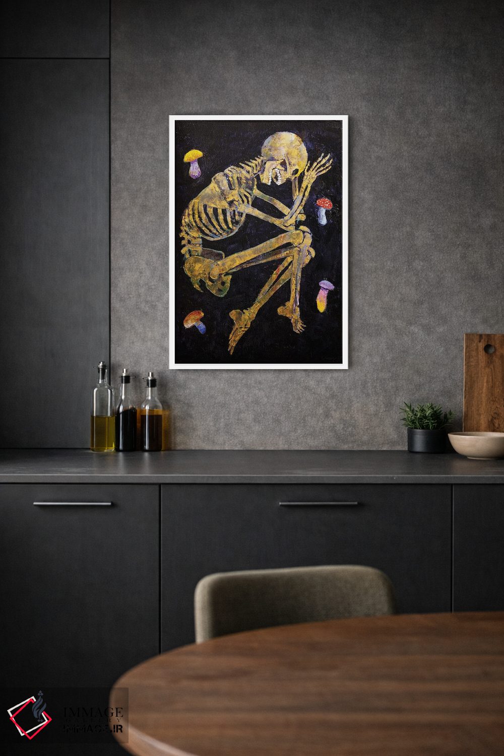 تابلو دکوراتیو قارچ های شفاف اثر مایکل کریس - D1W