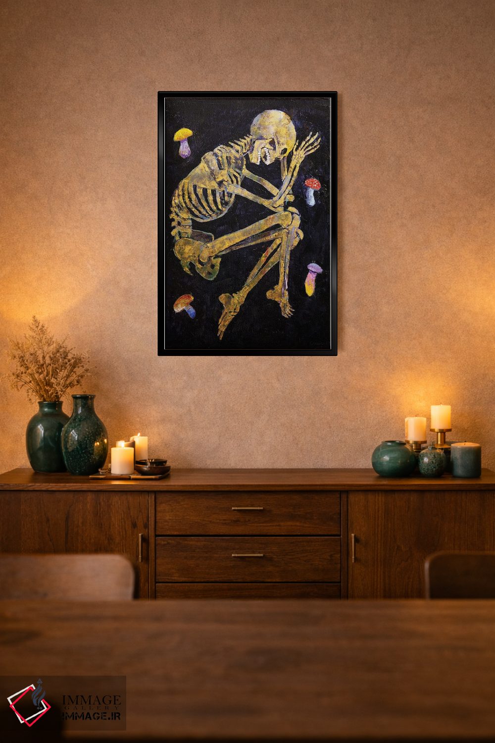 تابلو دکوراتیو قارچ های شفاف اثر مایکل کریس - D2B