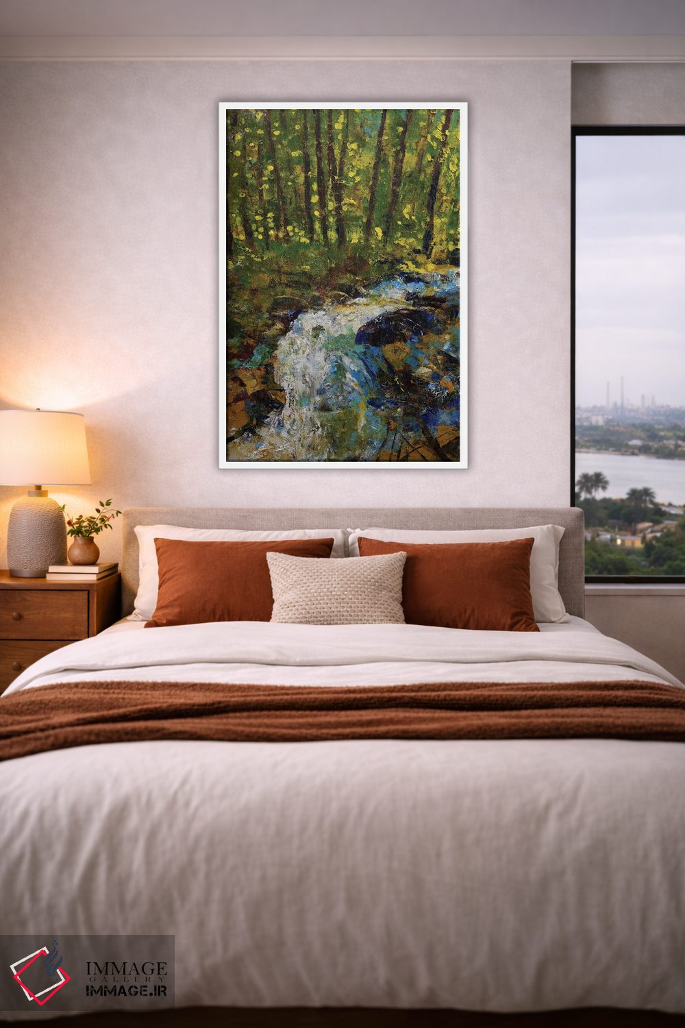 تابلو دکوراتیو جویبار کوهستانی اسموکی اثر مایکل کریس - D3W