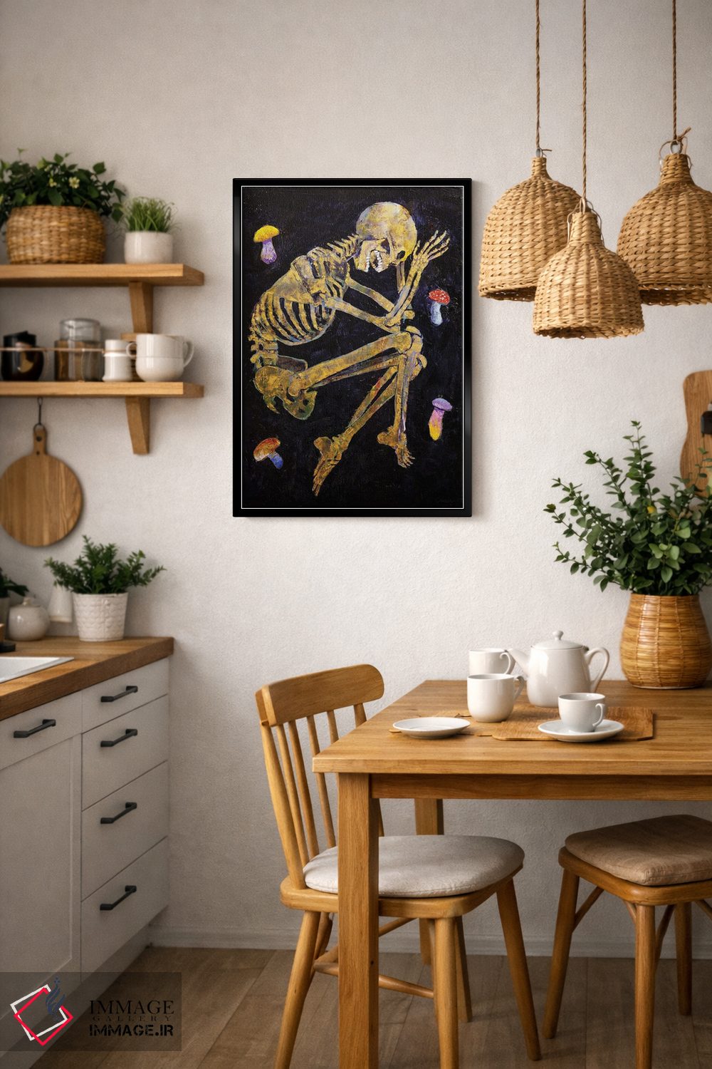 تابلو دکوراتیو قارچ های شفاف اثر مایکل کریس - D6B