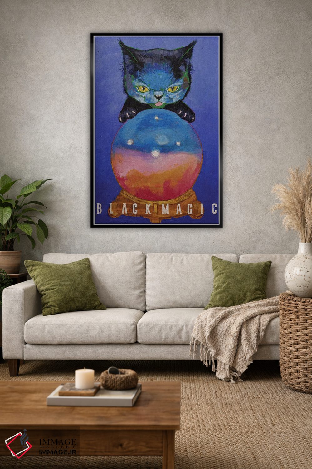 تابلو دکوراتیو جادوی سیاه اثر مایکل کریس - D1B