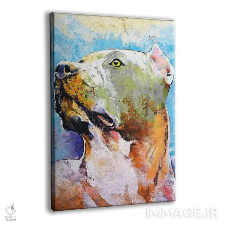 تابلو دکوراتیو پیت بول اثر مایکل کریس - نمای پرسپکتیو محصول