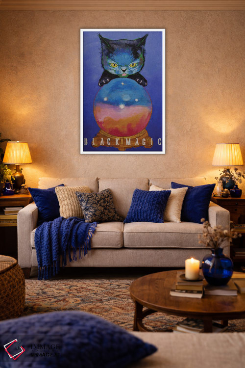 تابلو دکوراتیو جادوی سیاه اثر مایکل کریس - D3W