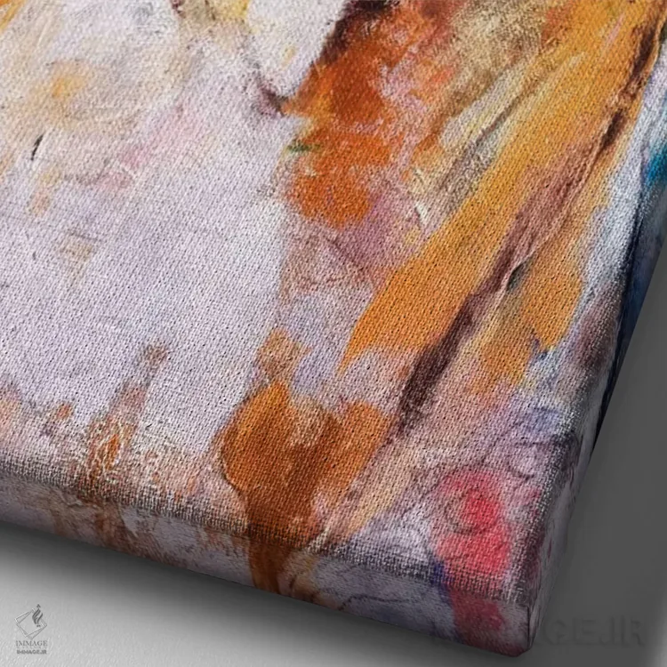 تابلو دکوراتیو پیت بول اثر مایکل کریس - نمای نزدیک بافت بوم