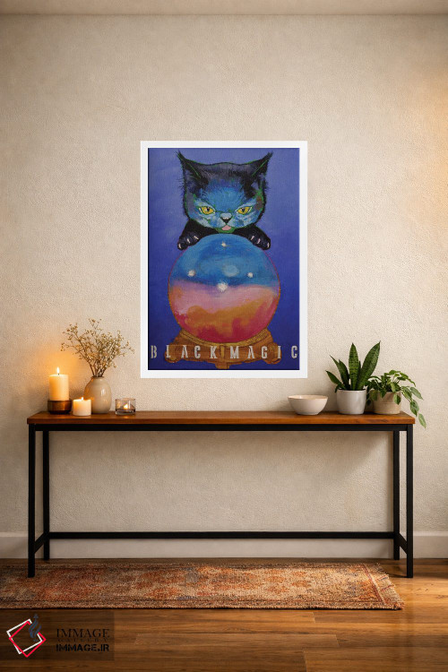 تابلو دکوراتیو جادوی سیاه اثر مایکل کریس - D4W