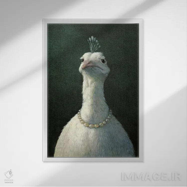 تابلو مدرن هرتا اثر مایکل سووا - نمای قابدار سفید