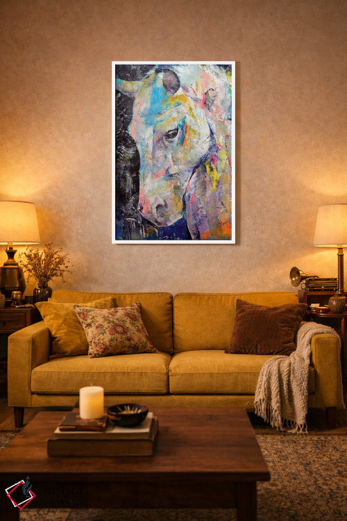 تابلو دکوراتیو اسب با قلب پنهان اثر مایکل کریس - D2W