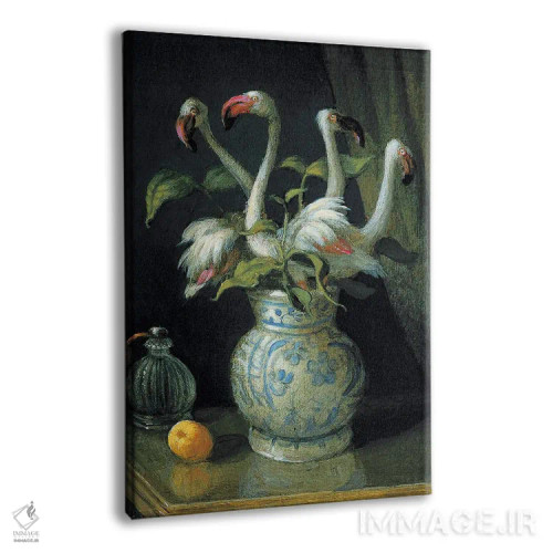 تابلو دکوراتیو گل های فلامینگو اثر مایکل سووا - نمای پرسپکتیو محصول