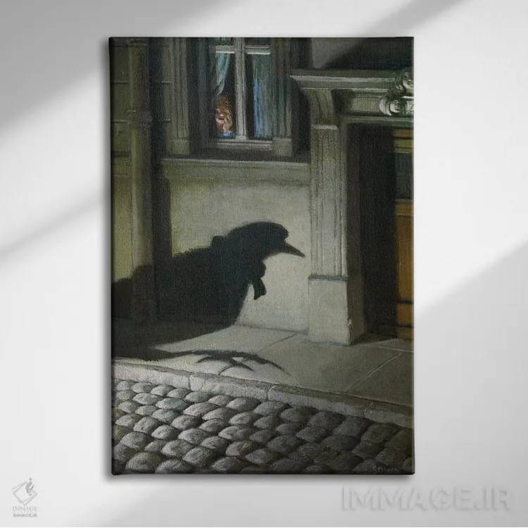 تابلو دکوراتیو توجه - آنفولانزای پرندگان اثر مایکل سووا - نمای روبهرو روی دیوار