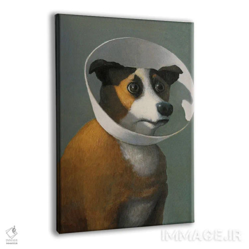 تابلو دکوراتیو سگ بیمار آملی اثر مایکل سووا - نمای پرسپکتیو محصول