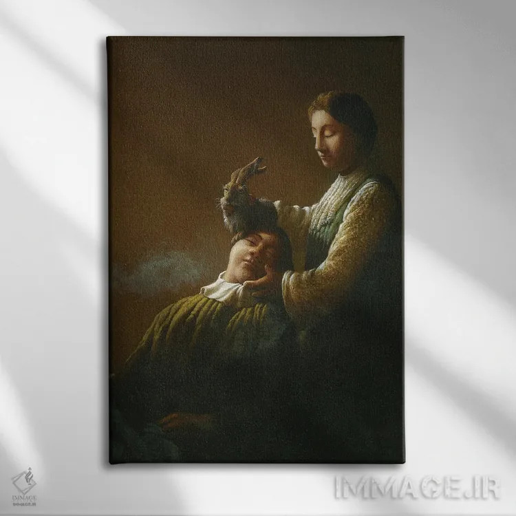 تابلو دکوراتیو آرامش سریع پس از والترود بیرنباخ-وومه اثر مایکل سووا - نمای روبهرو روی دیوار