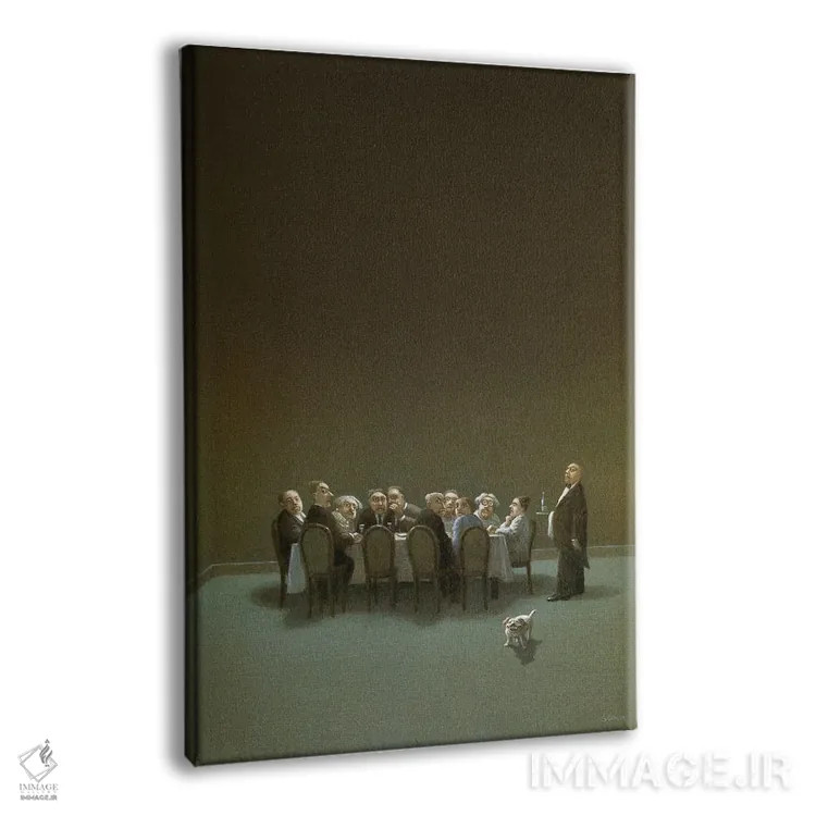 تابلو دکوراتیو مهمان دیرهنگام اثر مایکل سووا - نمای پرسپکتیو محصول