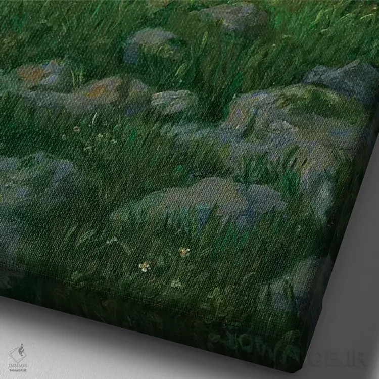 تابلو دکوراتیو بی عنوان اثر مایکل سووا - نمای نزدیک بافت بوم