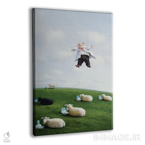 تابلو دکوراتیو استاد از آسمان اثر مایکل سووا - نمای پرسپکتیو محصول