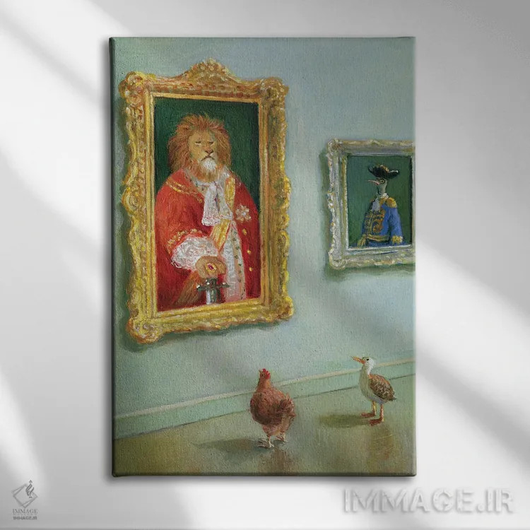 تابلو دکوراتیو موزه اثر مایکل سووا - نمای روبهرو روی دیوار