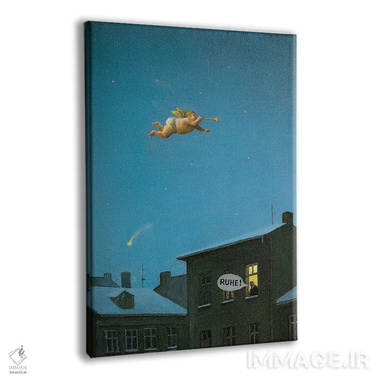 تابلو دکوراتیو سکوت! اثر مایکل سووا - نمای پرسپکتیو محصول