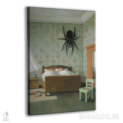 تابلو دکوراتیو عنکبوت صبحگاهی اثر مایکل سووا - نمای پرسپکتیو محصول
