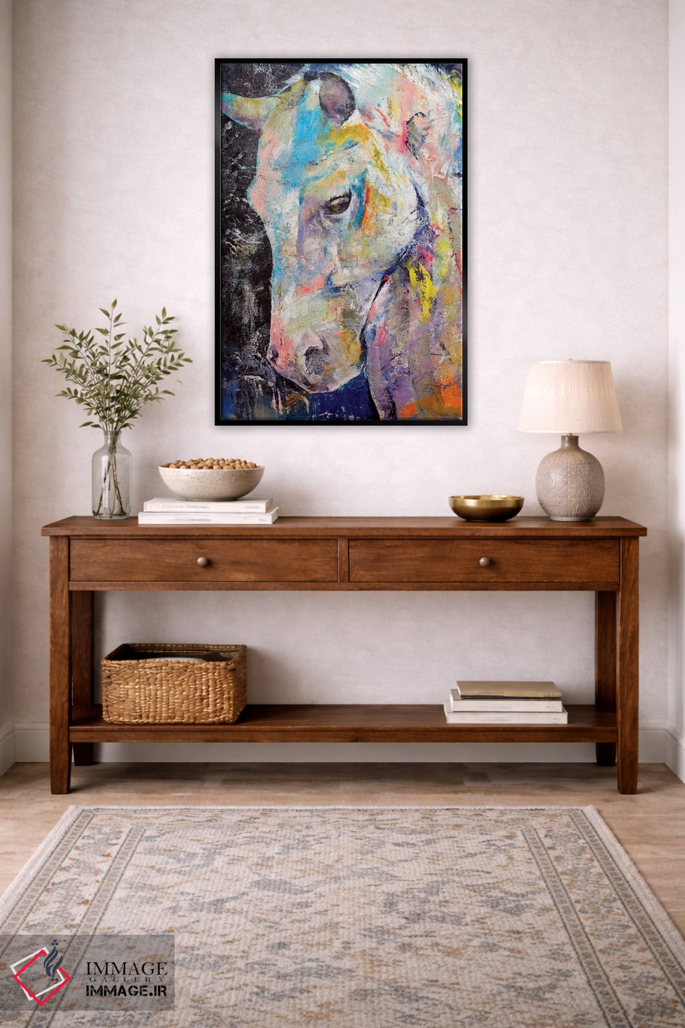 تابلو دکوراتیو اسب با قلب پنهان اثر مایکل کریس - D4B