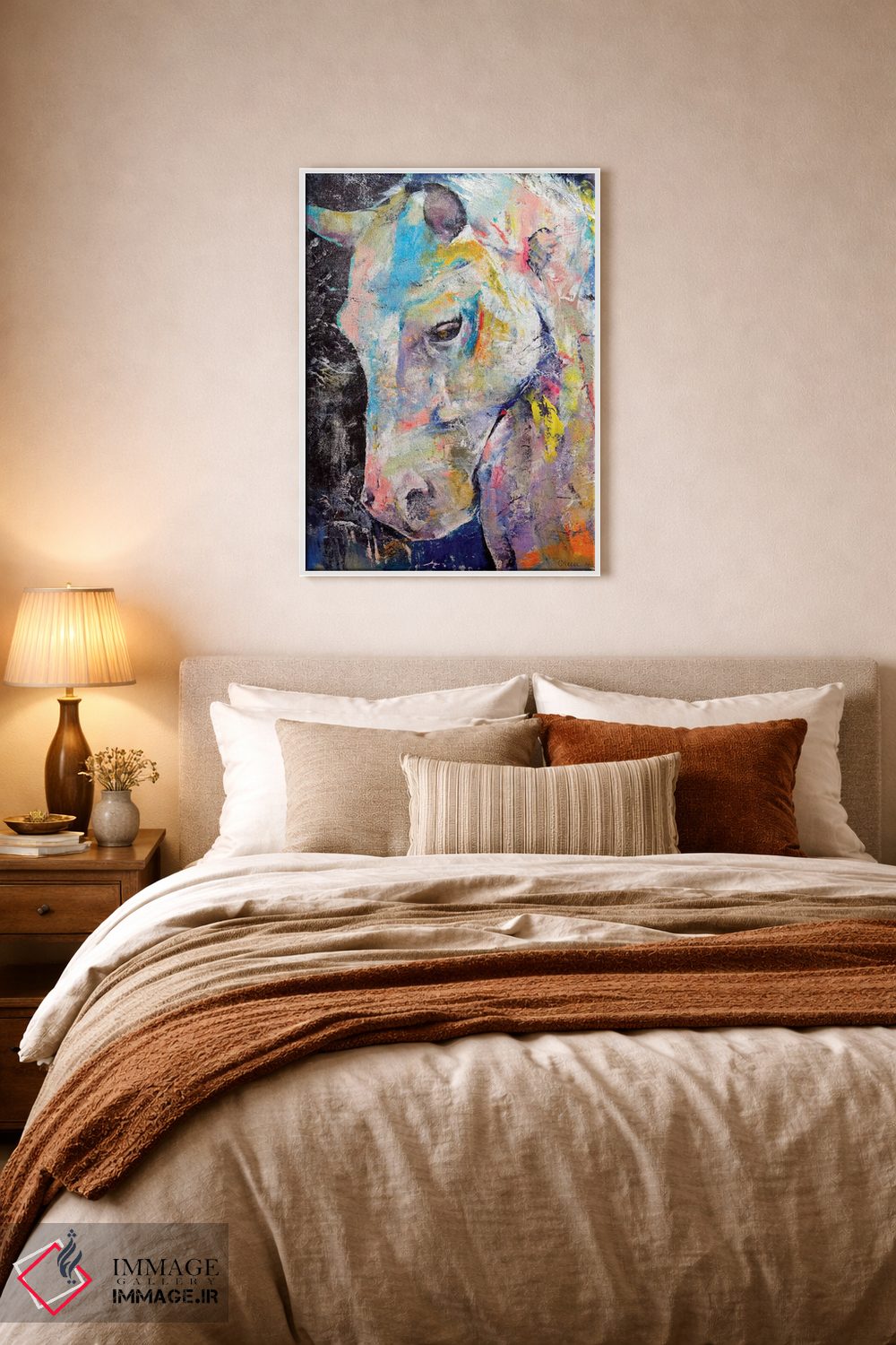 تابلو دکوراتیو اسب با قلب پنهان اثر مایکل کریس - D6W