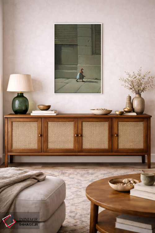 تابلو دکوراتیو خرگوش خیابانی اثر مایکل سووا - D1W