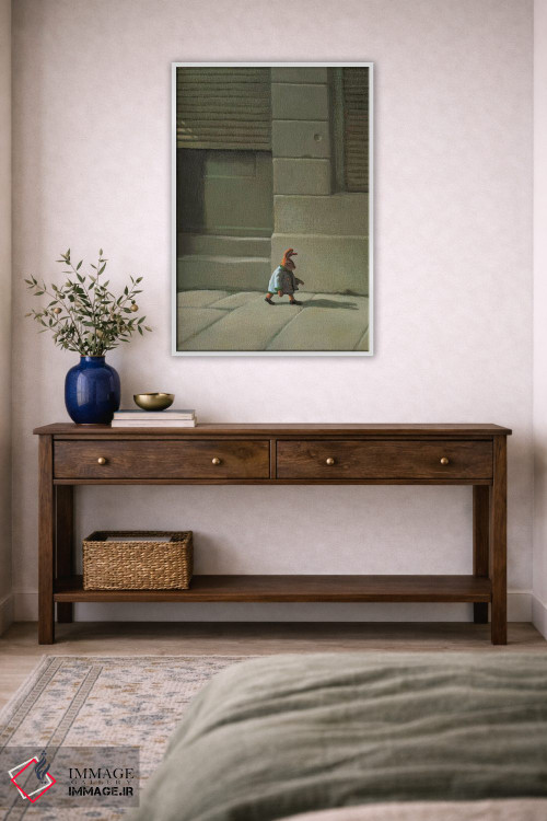 تابلو دکوراتیو خرگوش خیابانی اثر مایکل سووا - D2W