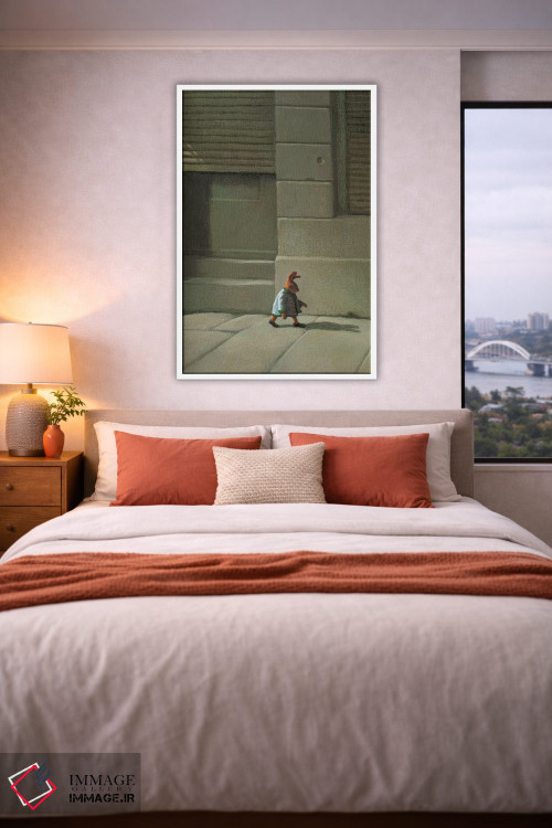 تابلو دکوراتیو خرگوش خیابانی اثر مایکل سووا - D3W