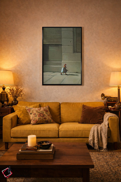 تابلو دکوراتیو خرگوش خیابانی اثر مایکل سووا - D4B