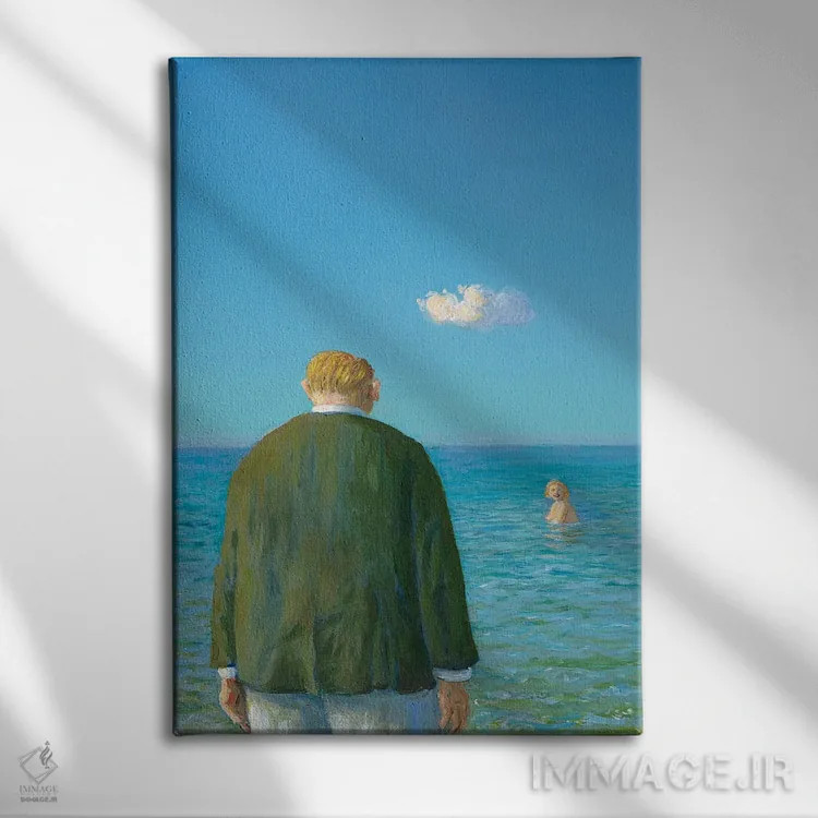 تابلو دکوراتیو صبح روز بعد اثر مایکل سووا - نمای روبهرو روی دیوار