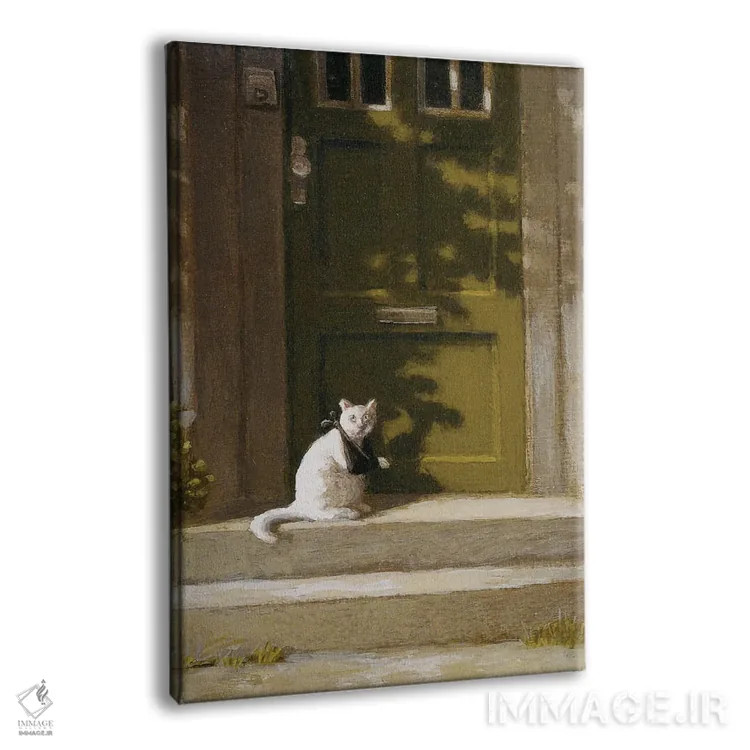 تابلو دکوراتیو گربه زخمی اثر مایکل سووا - نمای پرسپکتیو محصول